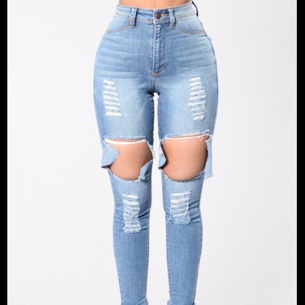 Get Out Of My Way Jeans- Medium Blue